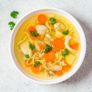 Blended Chicken Noodle Soup