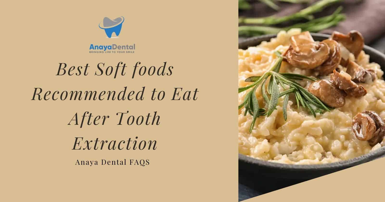 50 soft foods to eat after tooth extraction