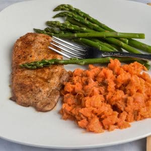 Steamed and Mashed Carrots