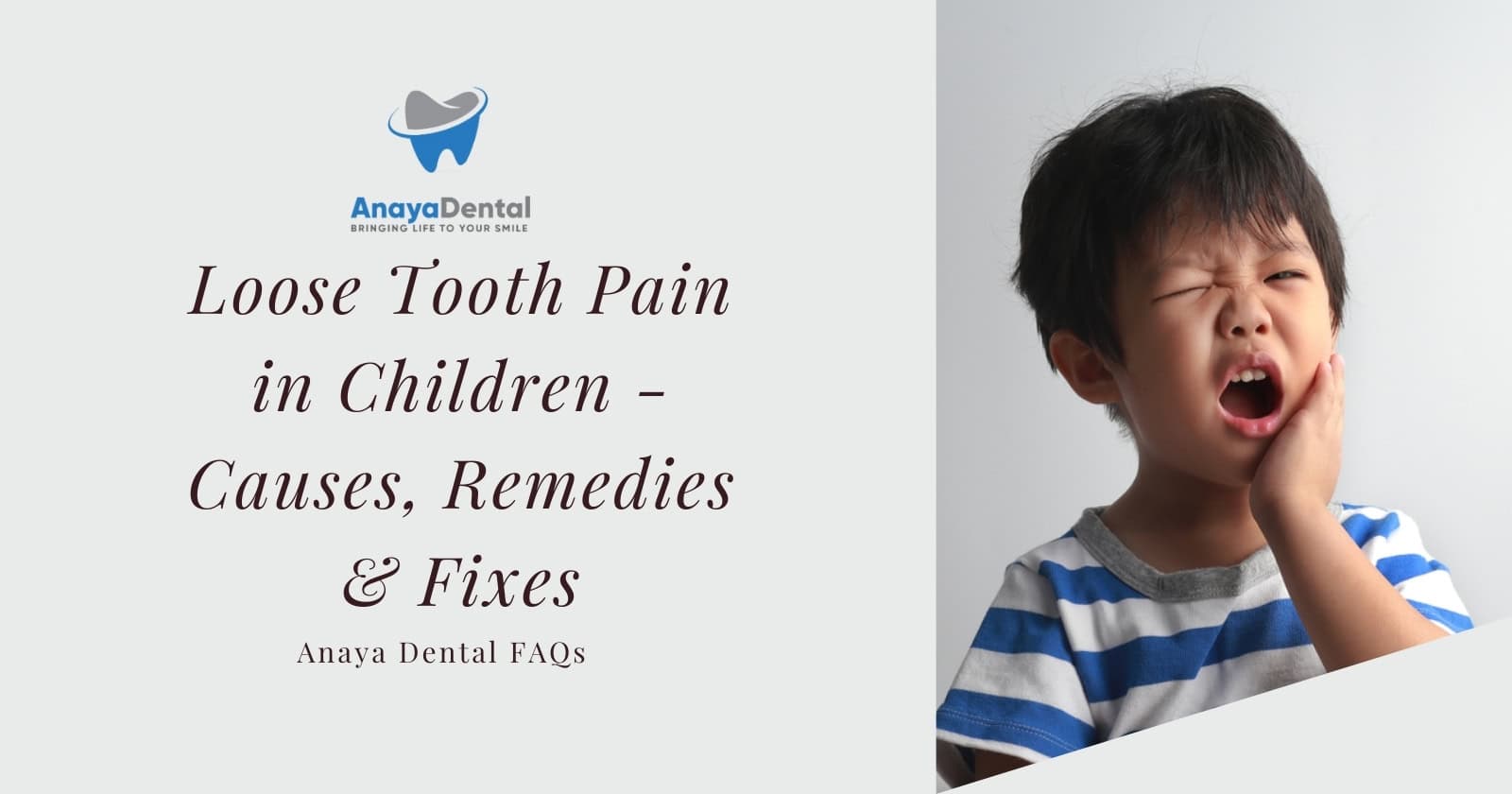 Loose Tooth Pain hurts in Children